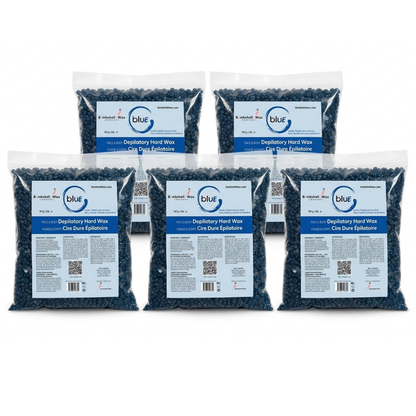 Bombshell Blue Hard Wax 10 lb bulk professional hard wax beads for salon and esthetician waxing