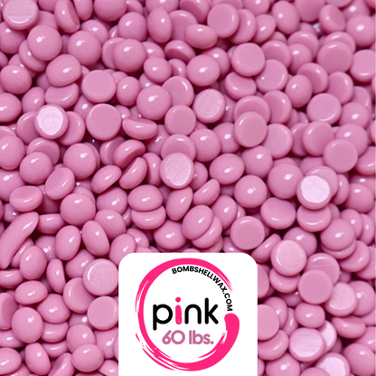 Close-Up Unscented Pink Wax Beads with 60 lb. bulk hard wax option