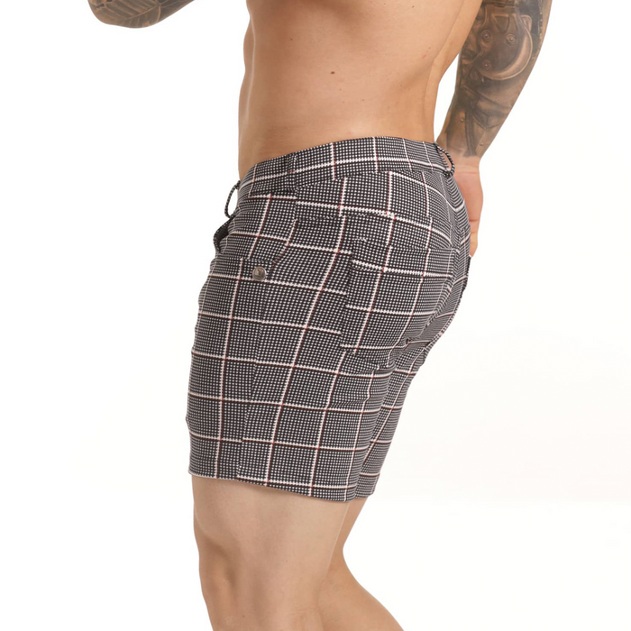 Harvard Red Short vista frontal de Gigo Underwear