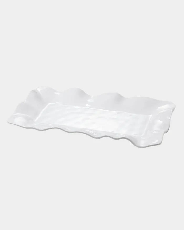 Havana Rectangle Long Platter White