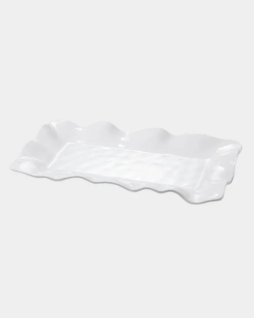 Havana Rectangle Long Platter White