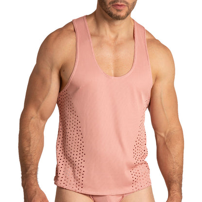 Hibrid Nude Tank vista frontal de Gigo Underwear