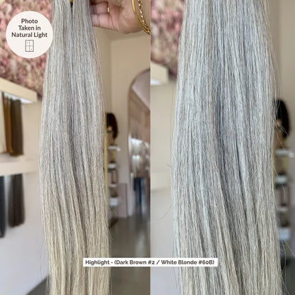 Highlight (Dark Brown #2 / White Blonde #60B) Invisible Tape 20" (25g)