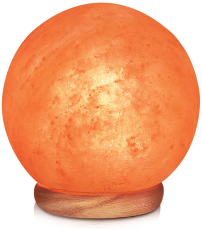 Himalayan Globe Salt Lamp, Hand Carved, XL Himalayan 8 - 11 LBS - ShanShar Beauty : The world of beauty.