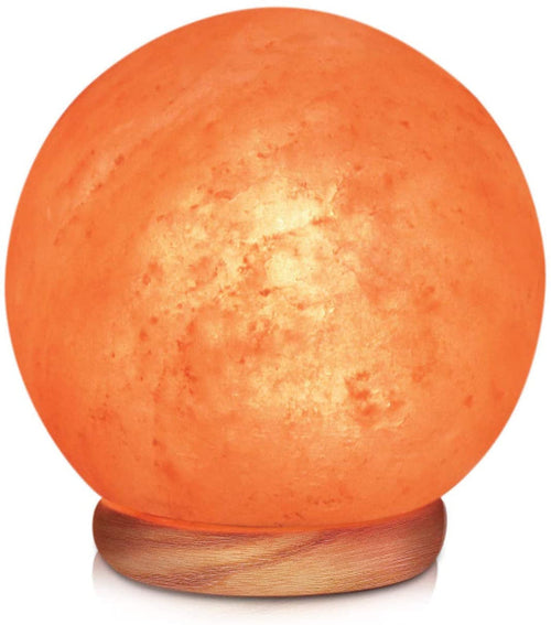 Himalayan Globe Salt Lamp, Hand Carved, XL Himalayan 8 - 11 LBS - ShanShar Beauty : The world of beauty.