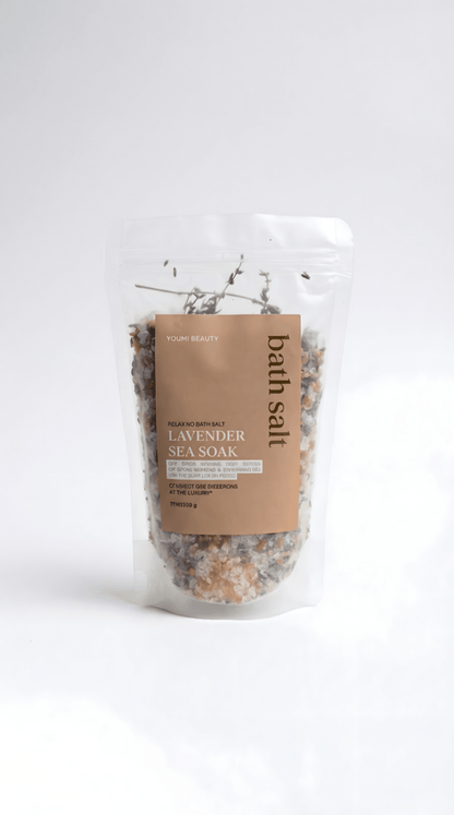 Himalayan Lavender Bath Salts – Relaxing Sea Soak (500g)