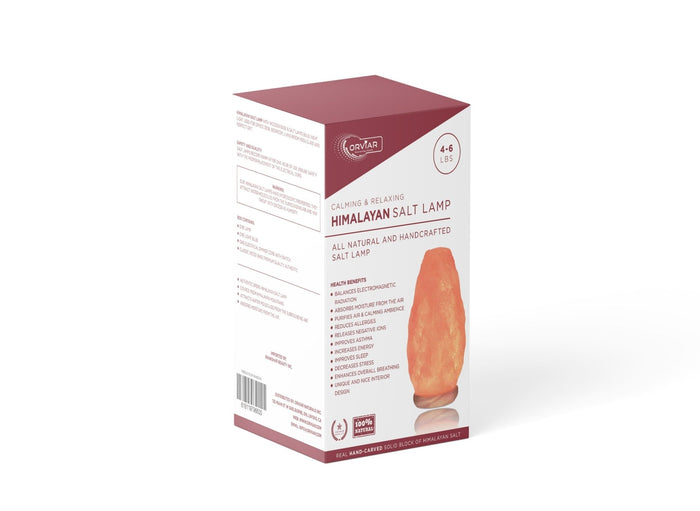 Himalayan Natural Salt Lamp, Hand Carved, 2 - 3 kilos - ShanShar Beauty : The world of beauty.