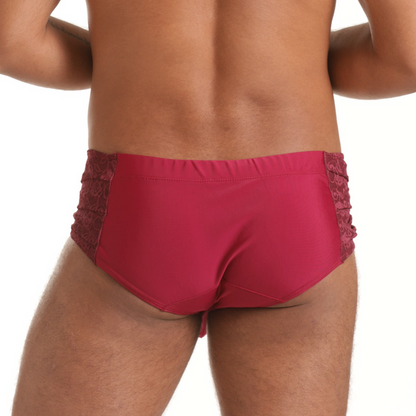 Hindu Wine Swim Brief vista frontal de Gigo Underwear