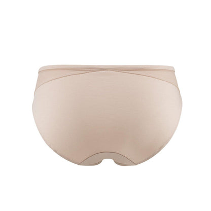 Hope Silk and Organic Cotton Brief in Skin Tone Colours, view 2 – Juliemay Lingerie