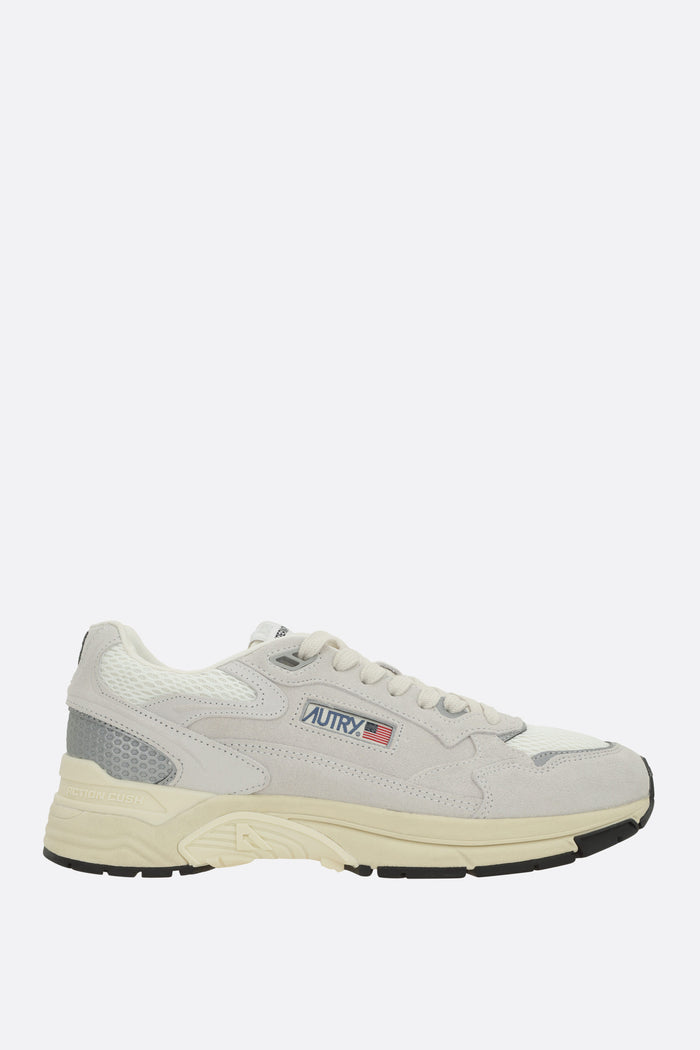 Hyperway sneakers in mesh and suede
