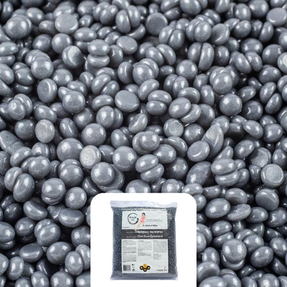 Simpli Zen Hard Wax Beads with Basalt Stone Background