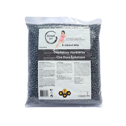 Simpli Zen grey hard wax, 2 lb bag