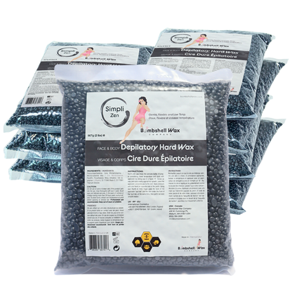 Simpli Zen grey hard wax, 16 lb bulk size
