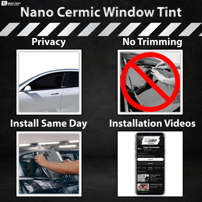 Fits Hyundai Ioniq 9 2026-2027 Premium Nano Ceramic Precut Window Tint Film Kit Front Rear Windows Windshield - Bogar Tech Designs