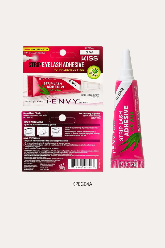 I ENVY BY KISS ALOE INFUSED STRIP EYELASH ADHESIVE - BSW BEAUTY CANADA