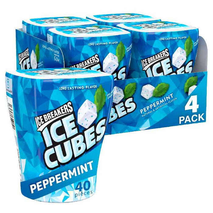 Ice Breakers Peppermint Gum 40 Ct 4 Pack