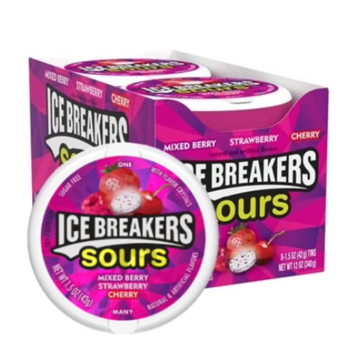Ice Breakers Sours Mixed Berry 8 Pack