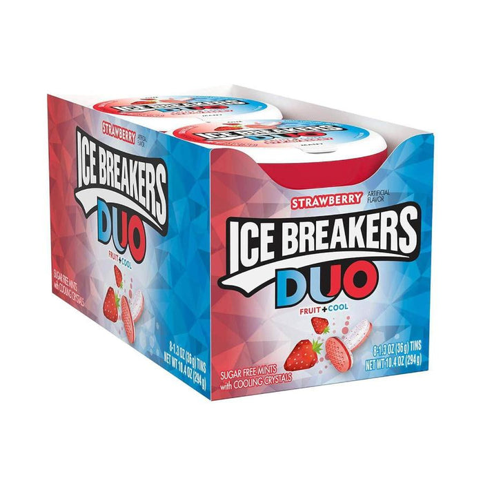 Ice Breakers Sugar Free DUO Mints Strawberry - 8 Pack