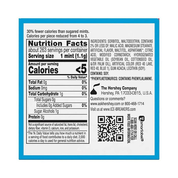 Ice Breakers Sugar Free DUO Mints Strawberry - 8 Pack