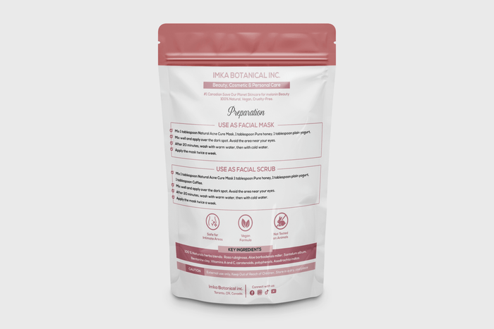 Herbal Face Mask to Get Rid of Acne & Pimples 50 gr - ShanShar Beauty : The world of beauty.