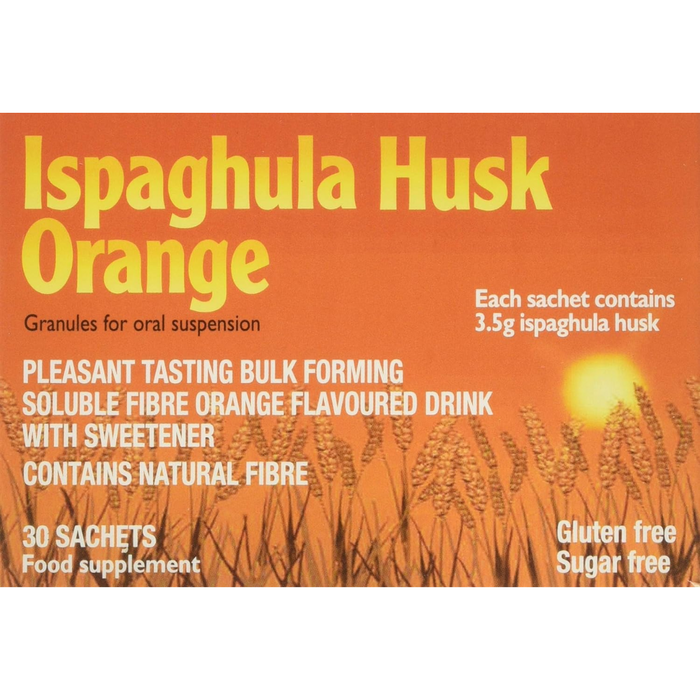 Ispaghula Husk Orange Drink Sachets, Pack of 30 (T)