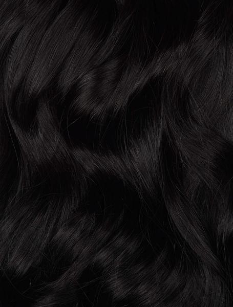 Jet Black (1) 20" Single Weft - Clip-Ins