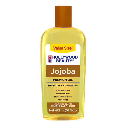 Jojoba Premium Oil for Hair, Scalp, Skin, and Nails - 16 fl oz