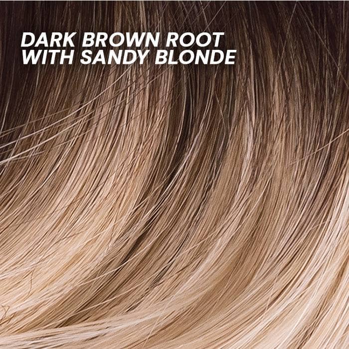 Dark Brown Root with Sandy Blonde