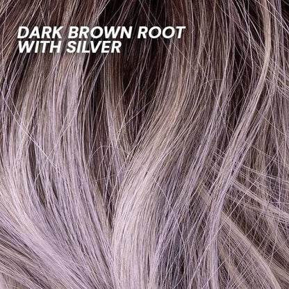 Dark Brown Root with Silver