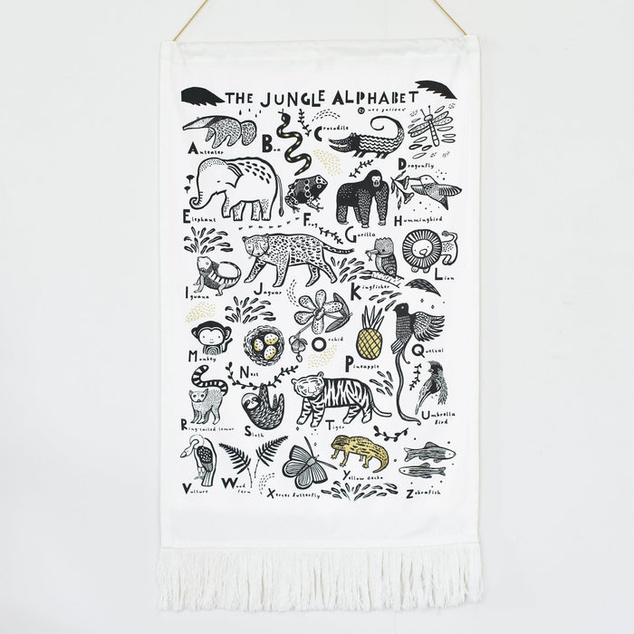 Wee Gallery Jungle Alphabet Tapestry