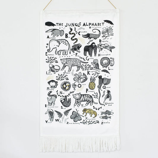 Wee Gallery Jungle Alphabet Tapestry