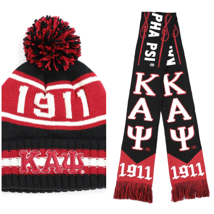 Kappa Pom Beanie & Scarf Set