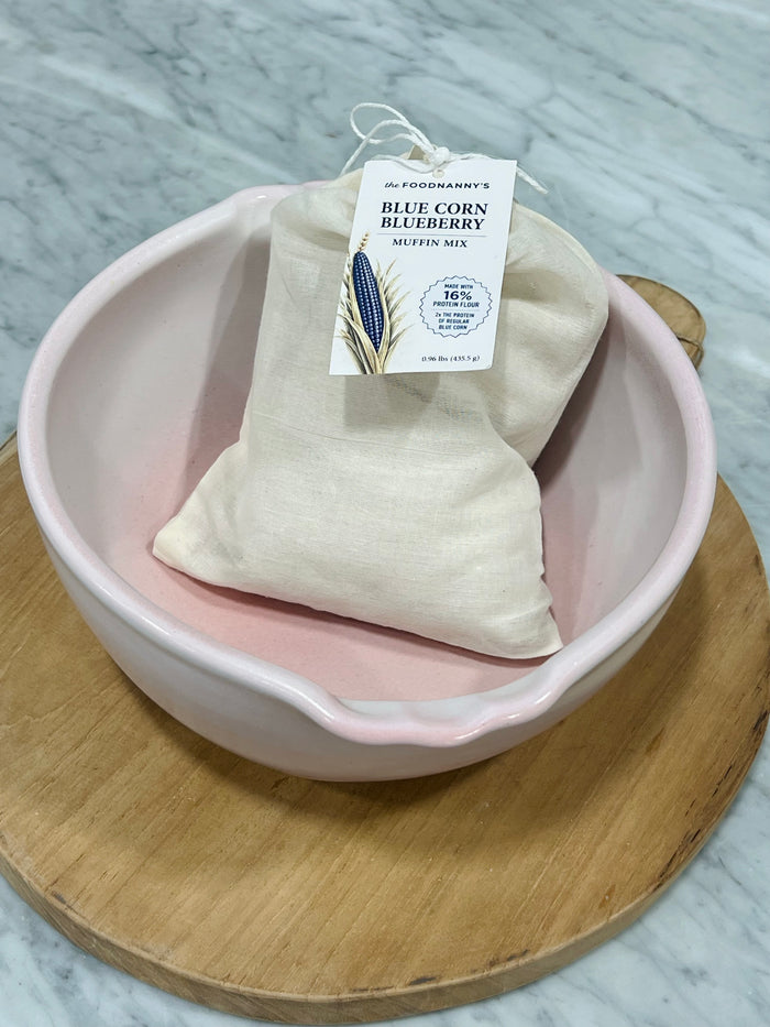 Kit, Kamut Blue Corn Muffin Pink Mini French Bowl
