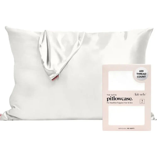 Kitsch Satin Pillowcase in Ivory
