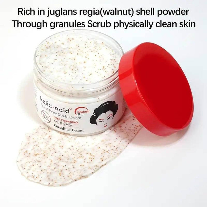 Kojic Acid Secret-White Face & Body Scrub Classic - Exfoliating Skin Scrub - Kojic Acid Secret-White -- United Arab Emirates -- Pinky Cosmetics
