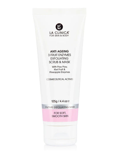 La Clinica face mask LA CLINICA Anti Ageing 3 Fruit Enzyme Exfoliating Scrub & Mask 125g
