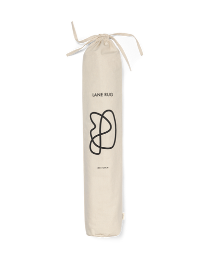 ferm Living - Lane Rug - Off-White/Chocolate - In A Bag