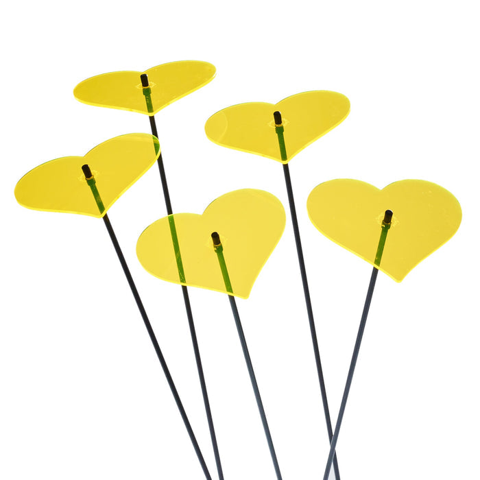 Large Garden Décor Ornaments Set of 5 'Hearts'