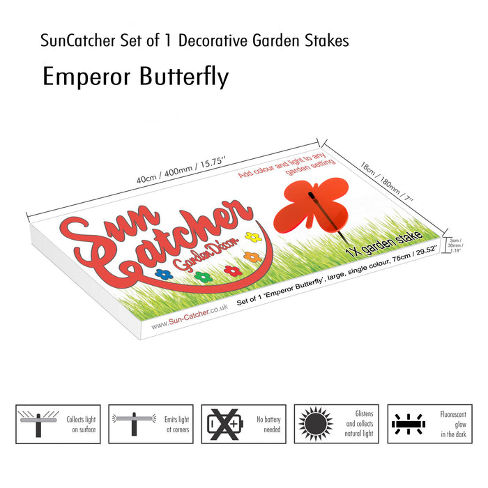 Large SunCatcher Garden Décor Ornament 'Emperor Butterfly'