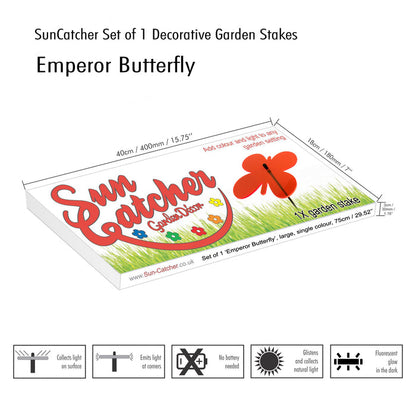 Large SunCatcher Garden Décor Ornament 'Emperor Butterfly'