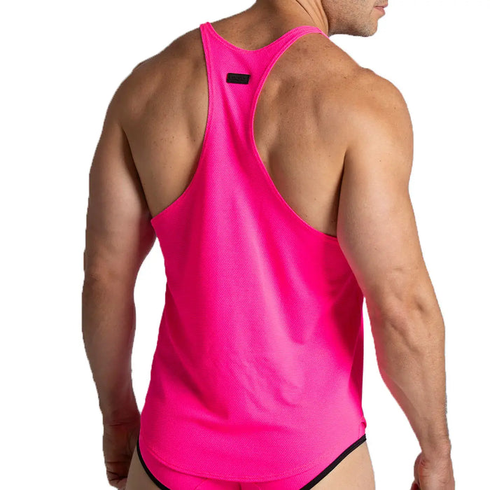 Lemon Fucshia Tank vista frontal de Gigo Underwear