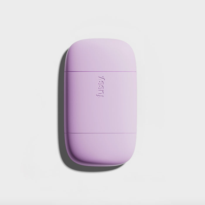 Fussy's Lilac deodorant case to hold their refillable, natural deodorant.