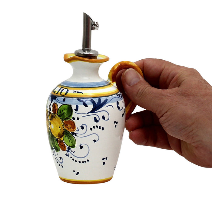 LIMONCINI: Small Olive Oil Bottle Dispenser with handle