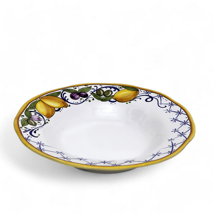 LIMONI POSITANO: Pasta/Soup rimmed plate
