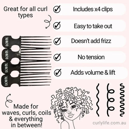 LOHY VOLUME + Root Lift Combs x4