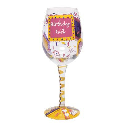 LOLITA WINE GLASS BIRTHDAY GIRL - Cardsmart & Gift