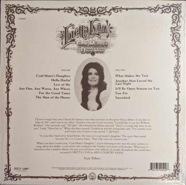 Loretta Lynn Coal Miners Daughter
