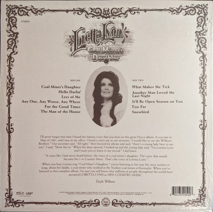 Loretta Lynn Coal Miners Daughter