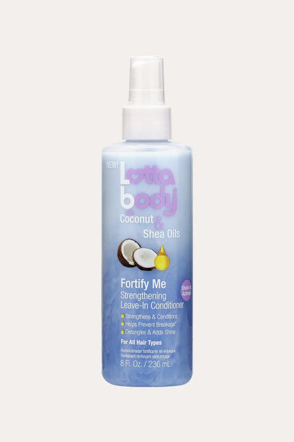 LOTTABODY COCONUT & SHEA OILS FORTIFY ME STRENGTHENING LEAVE-IN CONDITIONER 8oz - BSW BEAUTY CANADA