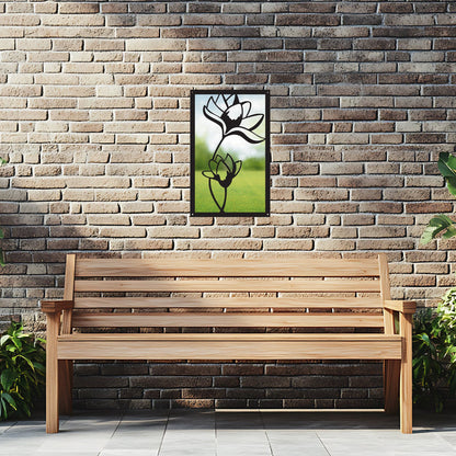 Lotus Flower Garden Mirror